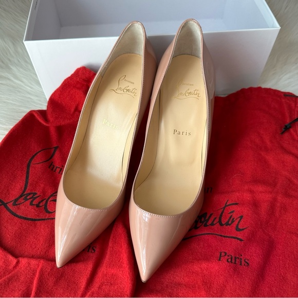 NWOB Christian Louboutin Pigalle Follies Pointed Toe Nude Pump Sz 39.5 - Picture 2 of 16